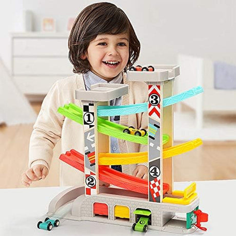 Bright Car Ramp Race Track Toy for Toddlers Ages 2-4