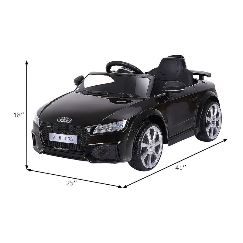 Rev Up the Fun with the 12V Electric Audi TT RS Mini Ride-On Car for Kids - Includes Remote and MP3 Compatibility!