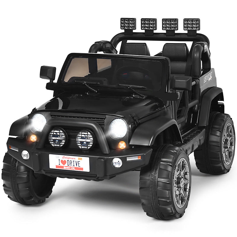 12V Electric Kids Ride-On Jeep Truck with Remote Control Toy Car