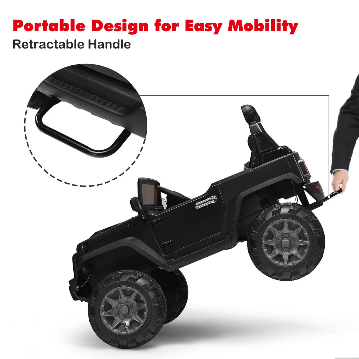 12V Kids Electric Ride-On Truck with 2.4GHz Remote Control