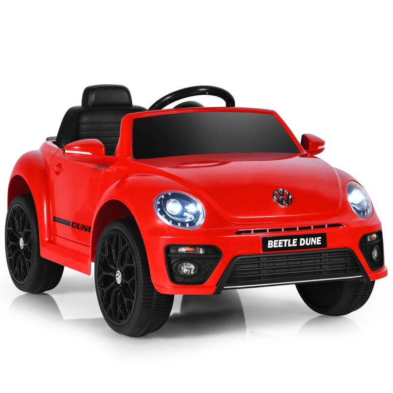 12V Electric Ride-On Volkswagen Beetle Car for Toddlers with Remote Control