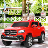 2-Seater Electric Kids Ride-On Licensed Red Benz Toy Car