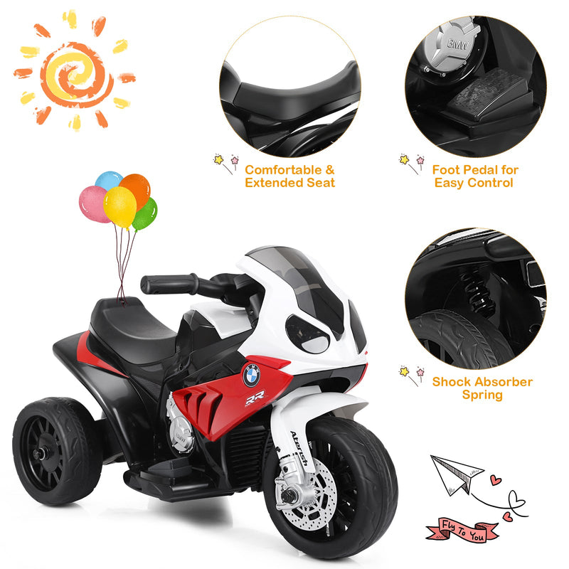3-Wheel 6V Electric Kids Ride-On BMW Licensed Motorcycle Car