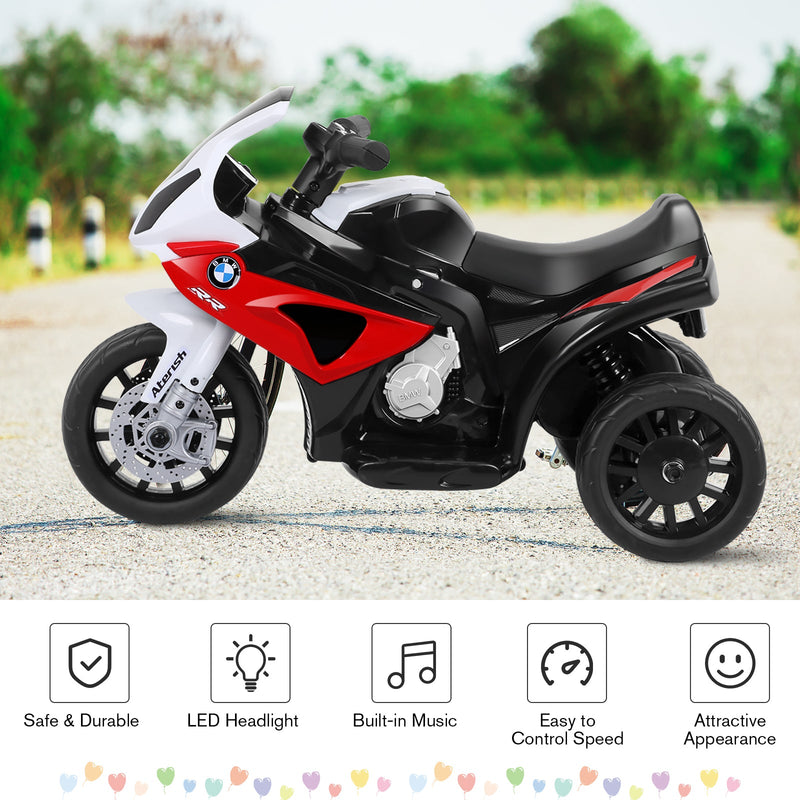 3-Wheel 6V Electric Kids Ride-On BMW Licensed Motorcycle Car