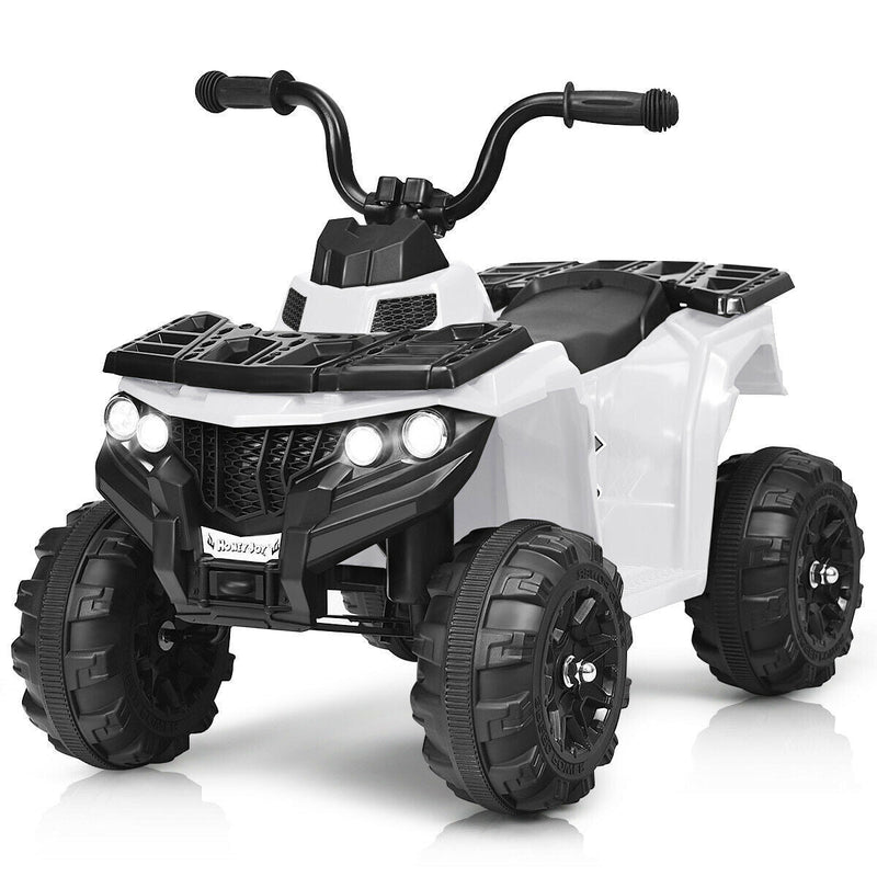 6V Electric Kids Quad ATV Ride-On Toy Car with 4 Wheels and LED Lights