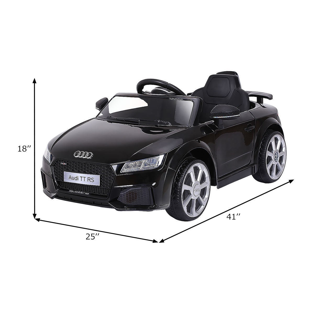12V Electric Ride-On Mini Audi TT RS Car for Kids with Remote Control