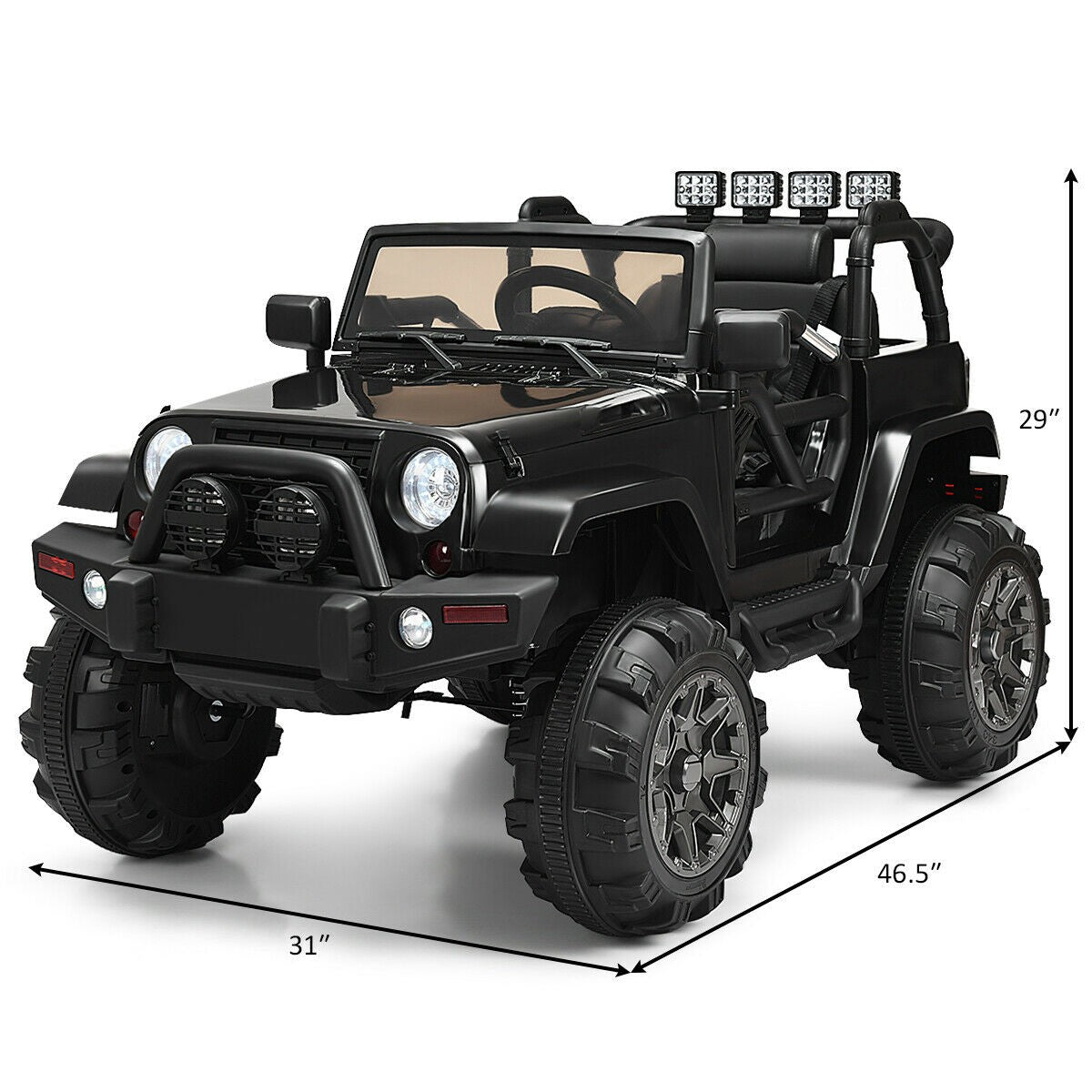 Kids Electric Ride-On Truck with 2.4 GHz Remote Controller