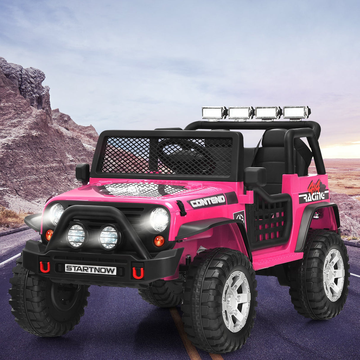 12V Electric Kids Ride-On Truck with Remote Control and Rechargeable Battery