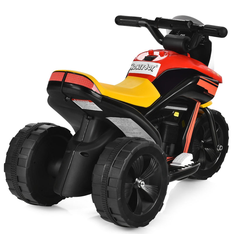 Electric Ride-On 3-Wheel Tricycle Motorcycle Toy for Toddlers
