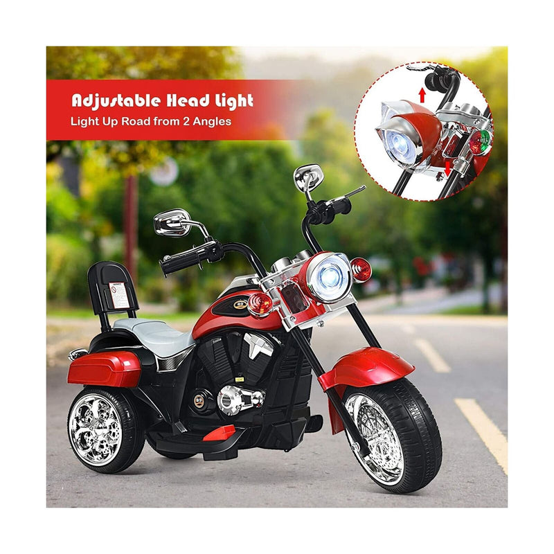 Topment Kids Electric Motorcycle, 6 V Rechargeable Battery Powered Ride on Toy