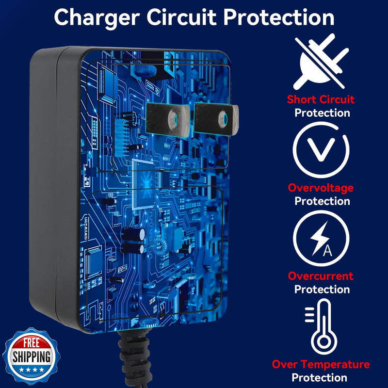 12V Battery Charger for Kids Ride-On Electric Bump Car Toy