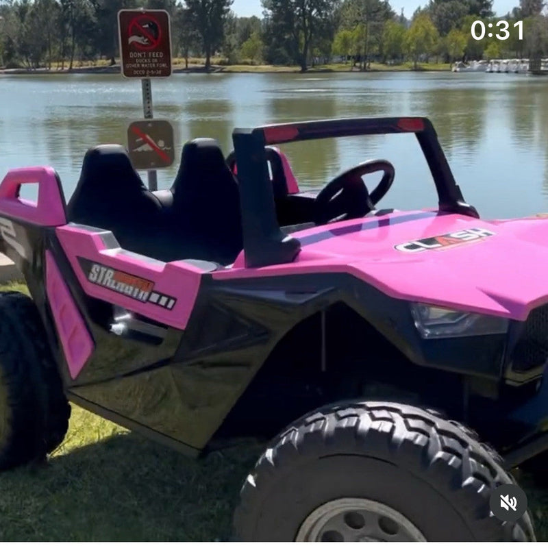 24V Clash XL 4x4 Ride-On Buggy with Rubber Tires and Remote Control, Ages 1-10