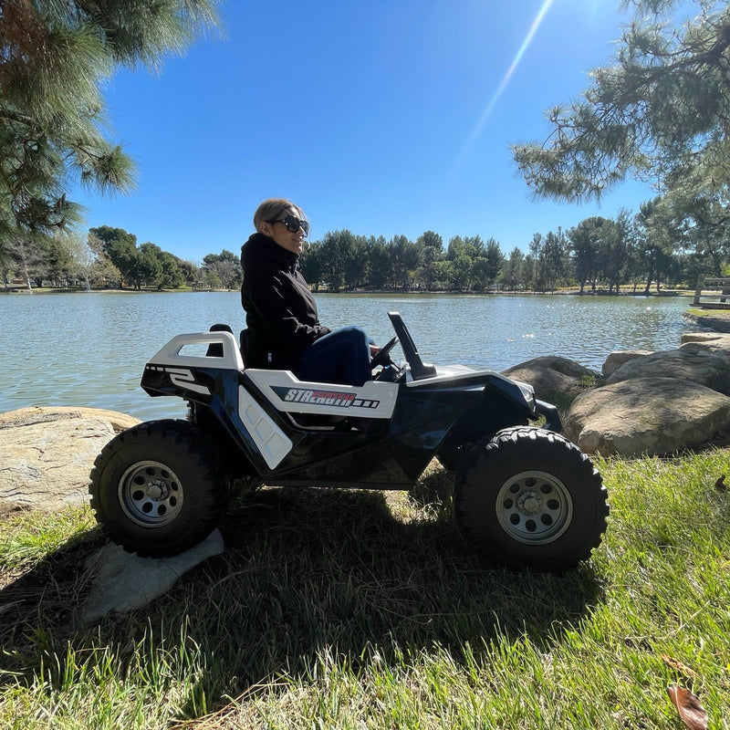 24V Clash XL 4x4 Ride-On Buggy with Rubber Tires and Remote Control, Ages 1-10