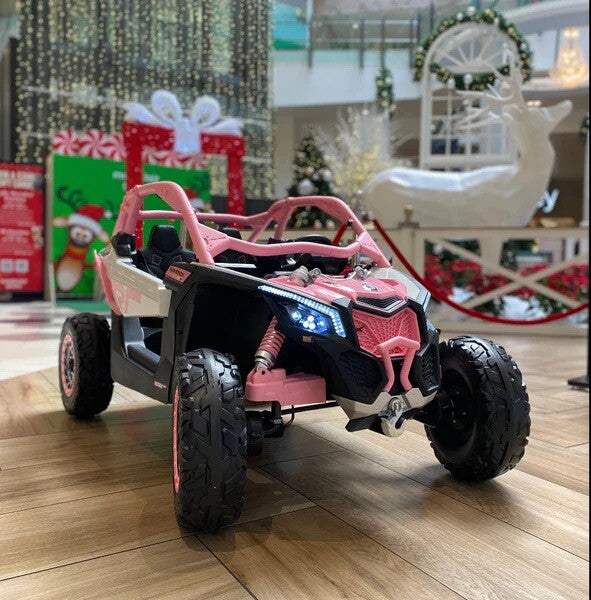 48V XL Pink Remote Control 4WD Ride-On Can-Am Maverick UTV Toy