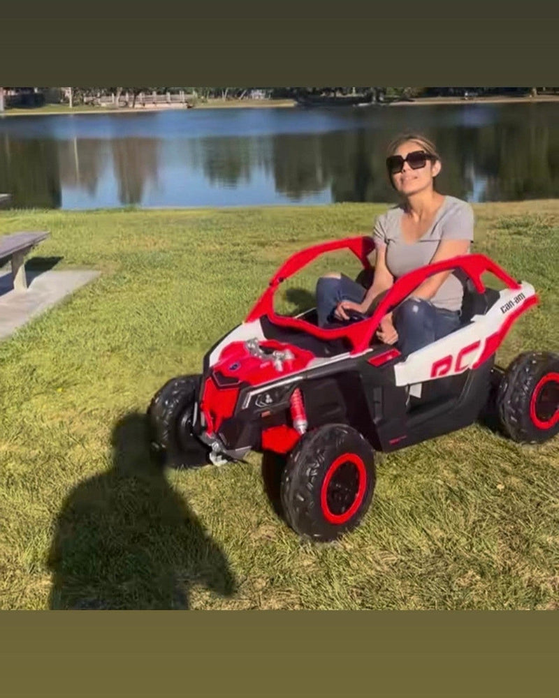 48V XL Can-Am Maverick Ride-On Toy UTV Remote Control 4WD Red