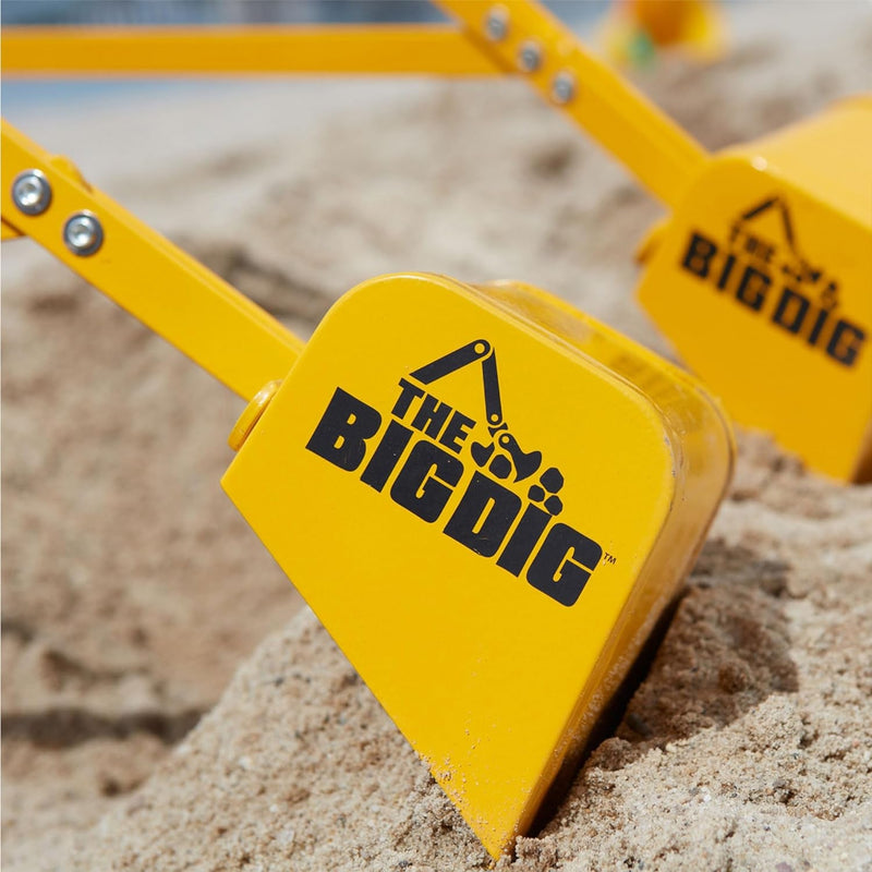 Ride-On Excavator Sand Digger with 360° Rotating Base for Kids Ages 3 and Up, Yellow