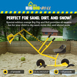 Kids 3+ Ride-On Excavator Sand Digger with 360-Degree Rotating Base, Yellow