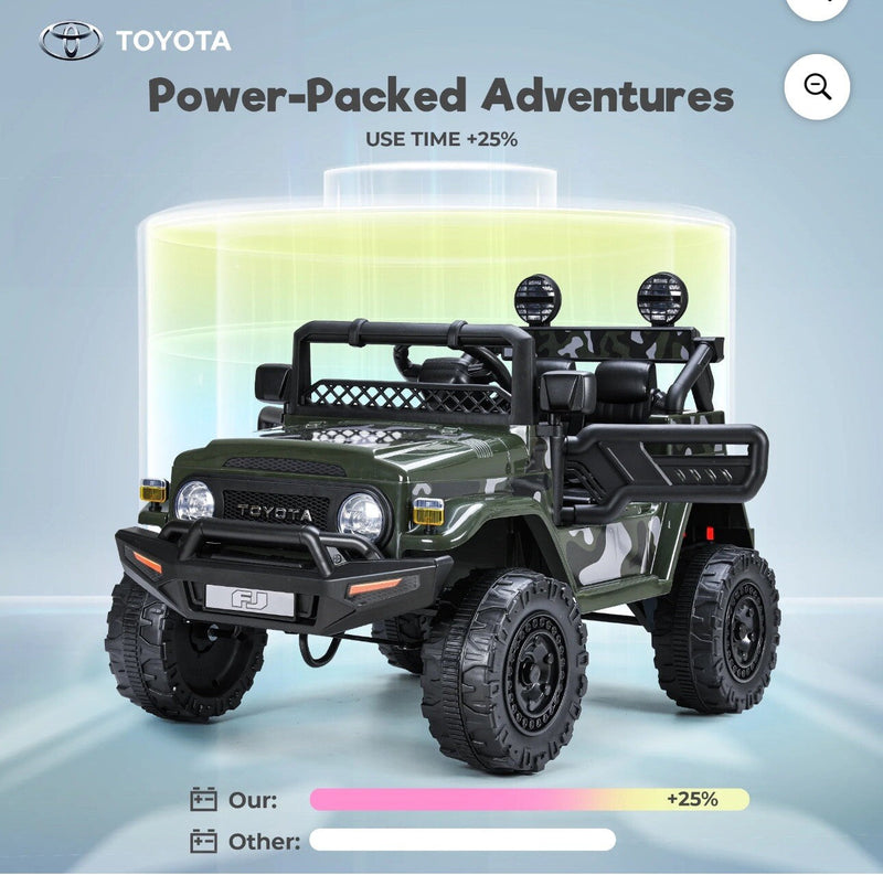 Kids Electric Ride-On FJ Cruiser Truck 12V with 7Ah Battery and Remote Control