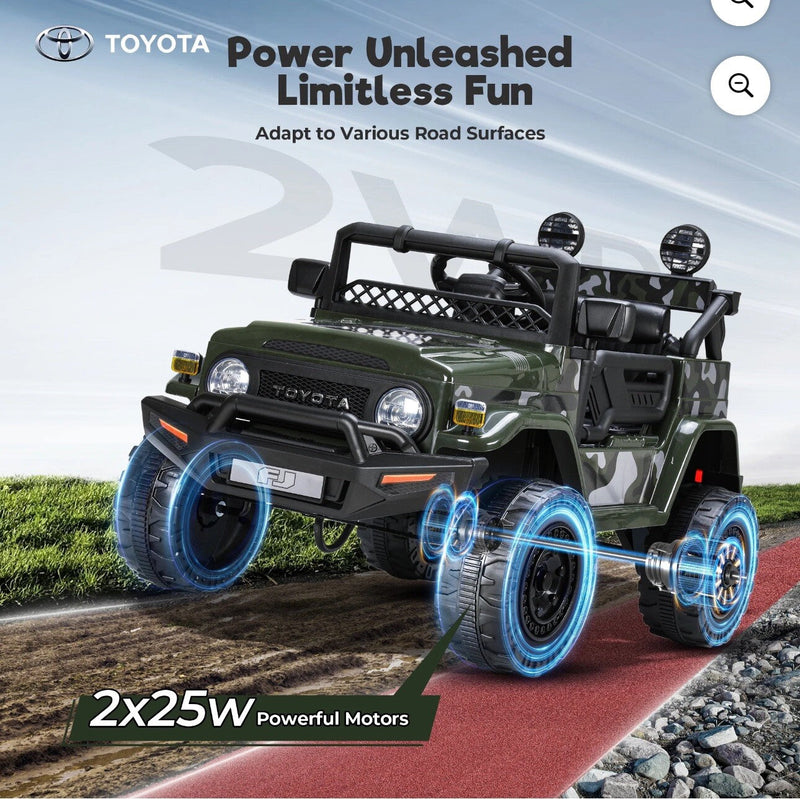 Kids Electric Ride-On FJ Cruiser Truck 12V with 7Ah Battery and Remote Control
