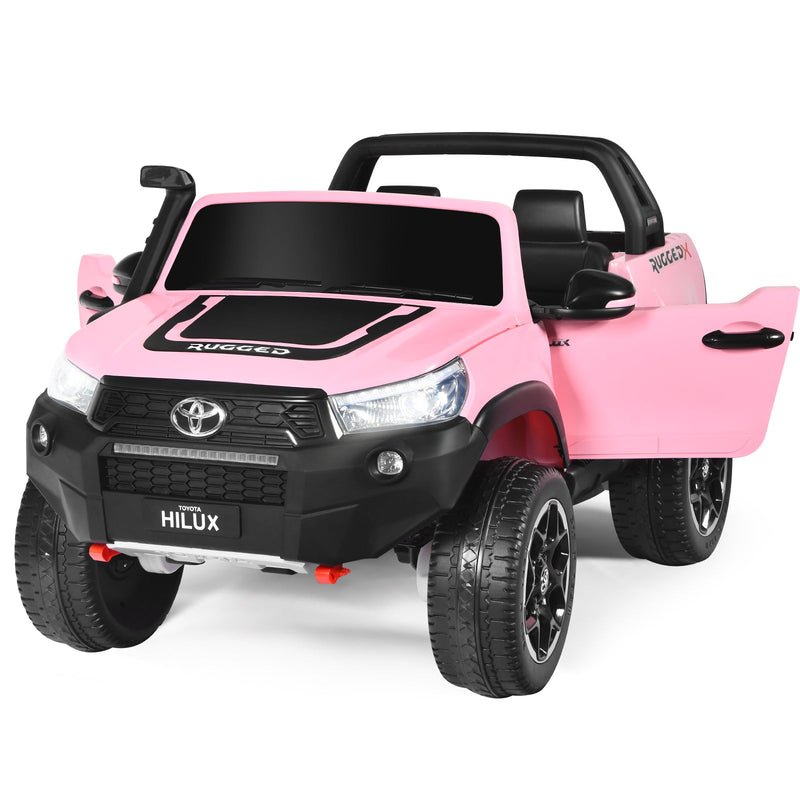 2-Seater Toyota Hilux Ride On Truck with Remote Control - 4WD, 2*12V Battery Powered