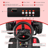 12V Electric Tractor with Remote Control, Music, and LED Lights for Kids