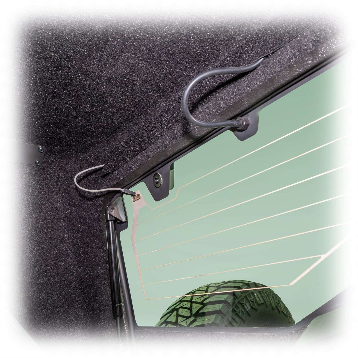 TR10 Bronco Hard Top Rear Window, Defroster & Wiper Assembly Turn Offroad