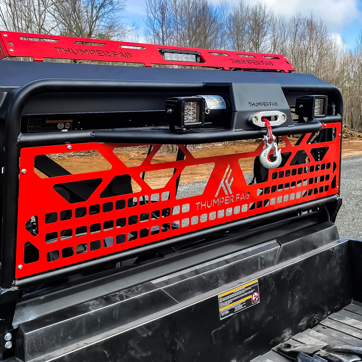 Tracker 800SX Winch Headache Rack