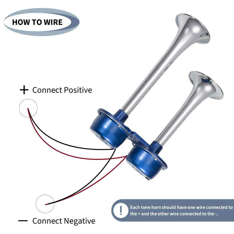 24V Electric Dual Train and Truck Horns Waterproof Loud Car Horns