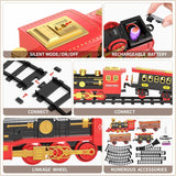 Toddler Train Set with Steam Engine, Cargo Car, and Extended Track for Ages 3-5
