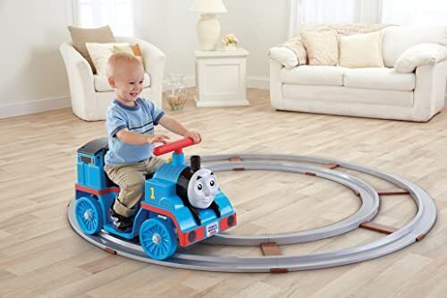 Train Your Imagination: 6V Battery-Powered Ride-On Toy with Track