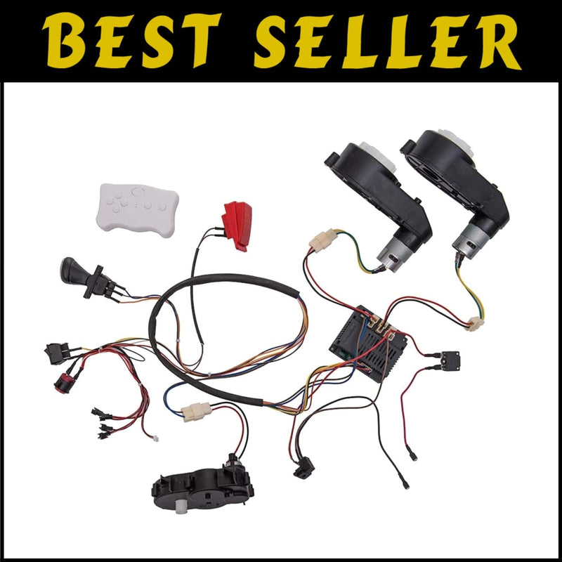 12V Ride-On Car Modification Kit with Wiring and Motors for Kids
