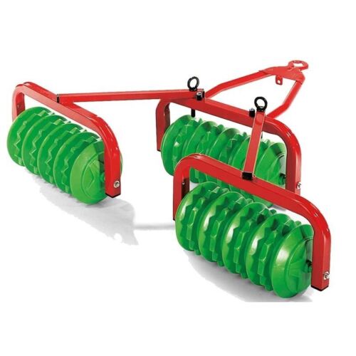 Transform Your Tractor with the Rolly Toys Disc Harrow Cambridge Roller Trailer