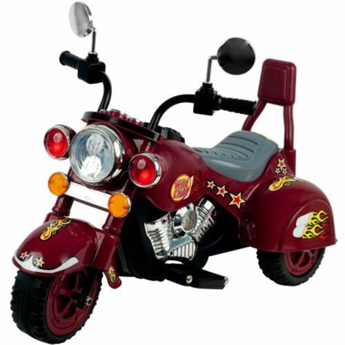 Triciclo Eléctrico Infantil con Batería Recargable de 6V y Diseño de Moto Pandillera de Alta Calidad