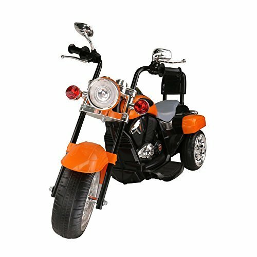 Electric Ride-On Trike Motorcycle for Kids 3-4 Years Old - Orange
