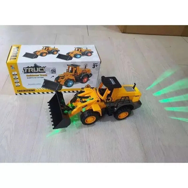 Battery Operated Bulldozer Truck with Light and Music Simulation