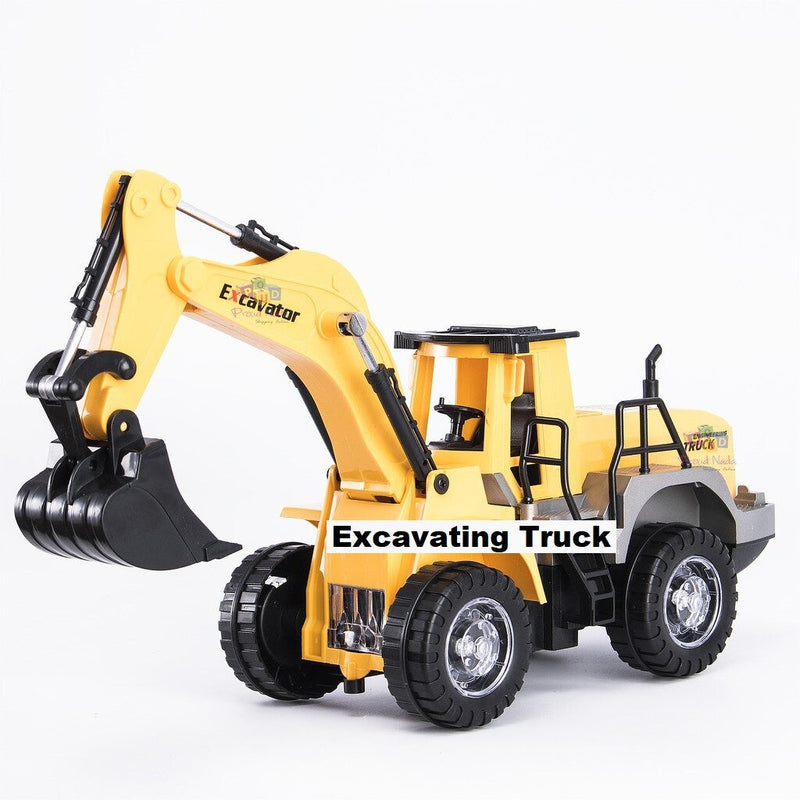 Battery Operated Excavator Truck with Light and Sound Simulation