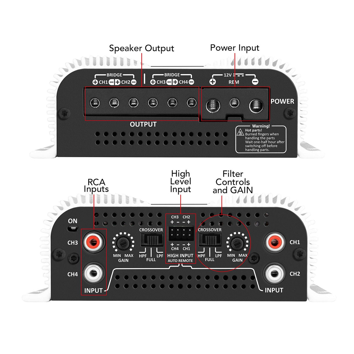 Taramps TS 1200x4 Car Audio Amplifier Taramps USA