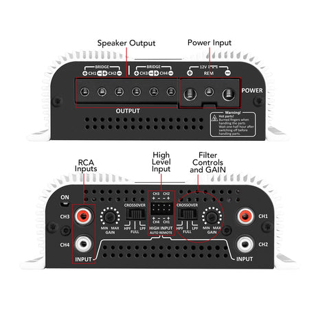 Taramps TS 1200x4 Car Audio Amplifier Taramps USA