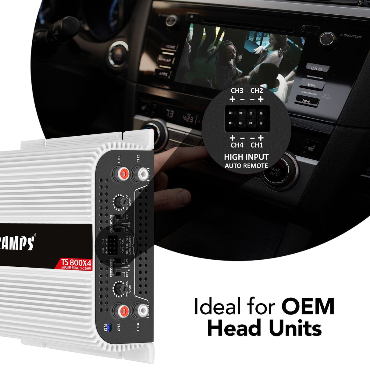 Taramps TS 800x4 + PRO 2.4S Car Amplifier & Processor COMBO Taramps USA