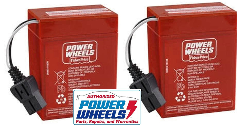 6-Volt Red Power Wheels with Two AA Batteries and OEM Warranty