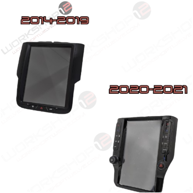 Dodge RAM 2014-2023 Workshop 12 Tesla-Style Screen Workshop 12