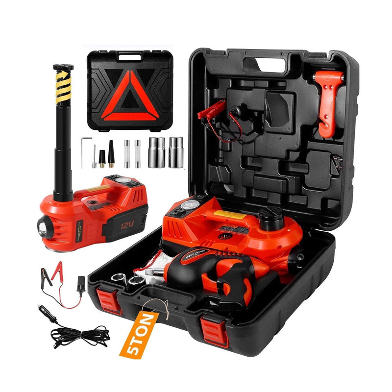 5 Ton Electric Hydraulic Floor Car Jack Kit with Air Pump