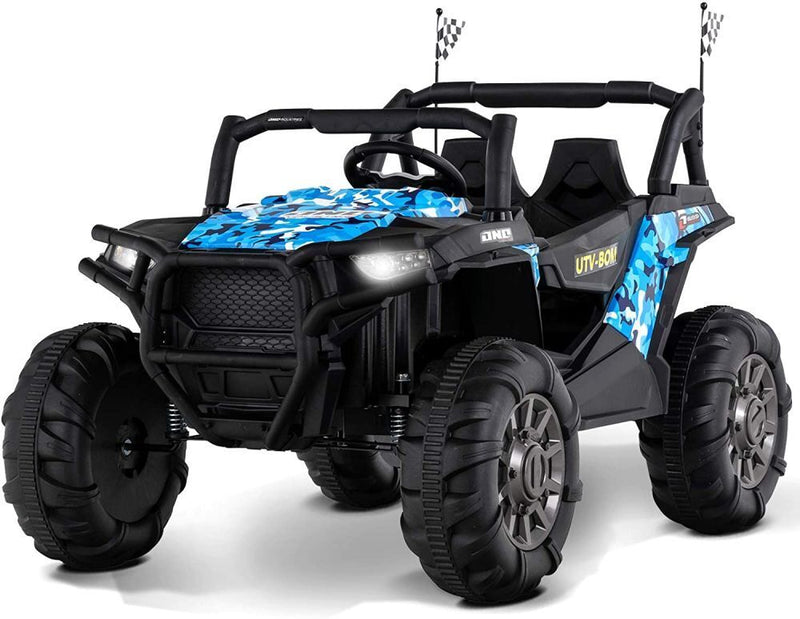 Uenjoy 12V Electric Off-Road UTV Ride On Car for Two, Realistic Design