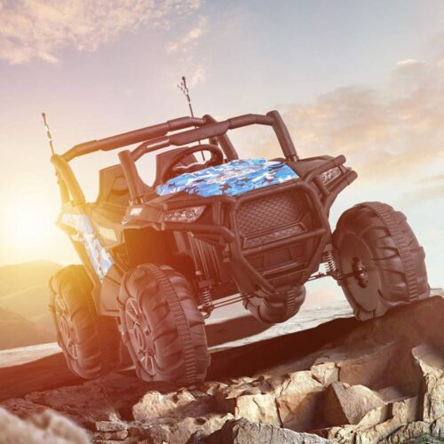 Uenjoy 12V Electric Off-Road UTV Ride-On Car for Two, Realistic Truck Design