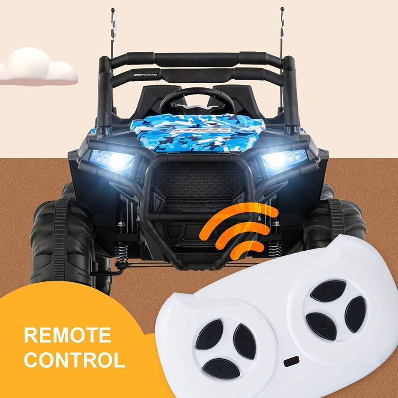 Uenjoy 12V Electric Off-Road UTV Ride-On Car for Two, Realistic Truck Design