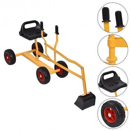 Ultimate 4-Wheel Excavator Sand Digger for Heavy-Duty Kid Play