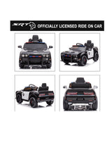 Ultimate Dodge Challenger SRT Hellcat Police Car 12V Kids Ride-On Toy with Remote Control