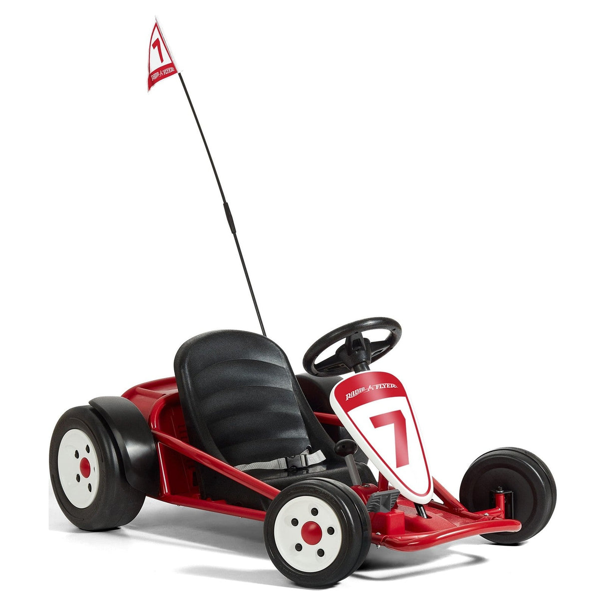 24-Volt Battery-Powered Outdoor Ride-On Go-Kart Toy for Ages 3-8 with Max Speed