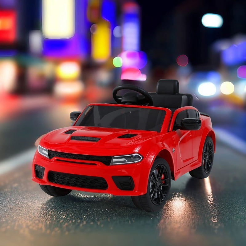 Ultimate Licensed Dodge Charger, 12v Kids Ride-On Car with Parental Remote Control and Electric Power