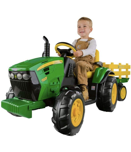 John Deere Ground Force Tractor by Peg Perego with Front and Rear 4-Wheel Tires